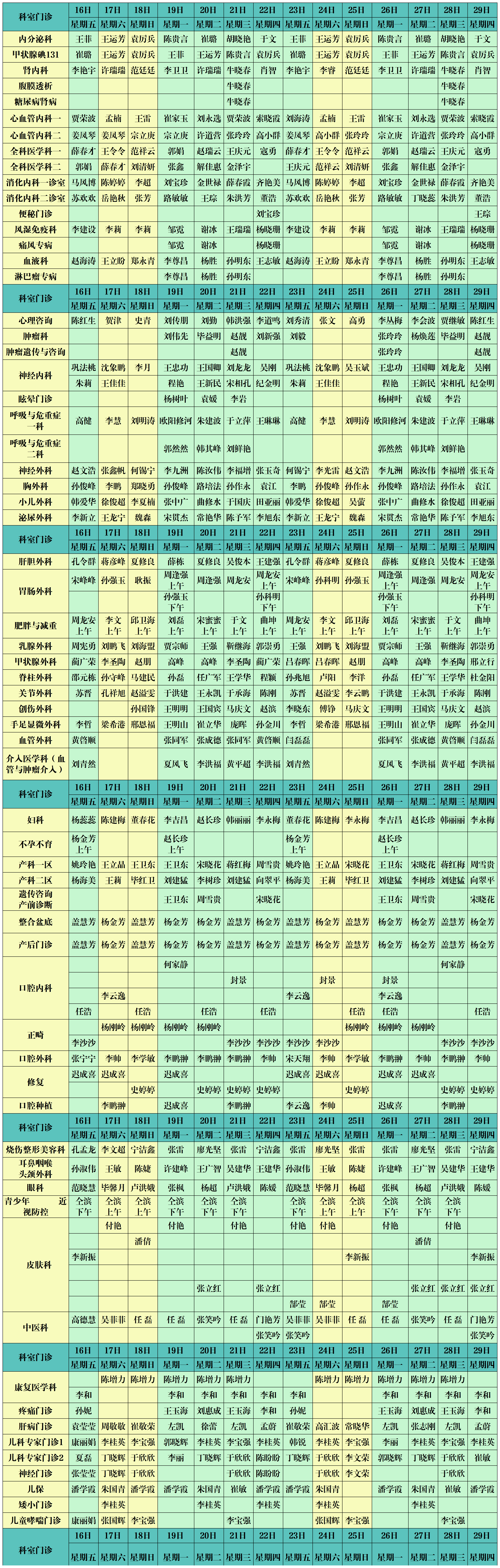 東院區(qū)2024年2月份月門診出診排班+(2)_Sheet1 (5).png 東院區(qū)2024年2月份月門診出診排班+(2)_Sheet1 (5).png